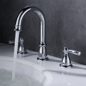 Cổ điển kép xử lý rộng rãi vòi nước 3 lỗ 8 "phòng tắm vòi nước - Product Image 2