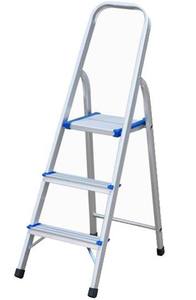3 <strong>Step</strong> Aluminum <strong>Folding</strong> <strong>Step</strong> <strong>Ladder</strong> with Narrow <strong>Step</strong> - Product Image 3