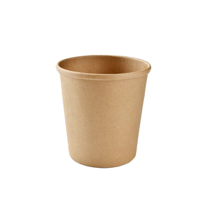 Ciotola di carta Kraft usa e getta stampata personalizzata tipo di carta <span class=keywords><strong>artigianale</strong></span>-per zuppa di insalata di riso <span class=keywords><strong>gelato</strong></span> - Product Image 3