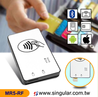 Lector de Tarjetas NFC RFID sin Contacto ISO14443 Tipo A/, Portátil, Android BT 4.0 LE, Modo Micro-USB 2.0, Blanco, Control de Acceso