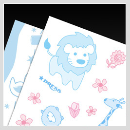 Sábana transpirable estampada, utilizado en material de tela para pañales - Product Image 3