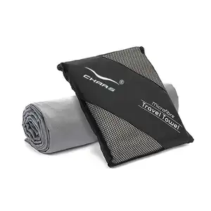 Custom Micro Silver GYM Sports Microfiber Lightweight Absorbent Microfibre Towels