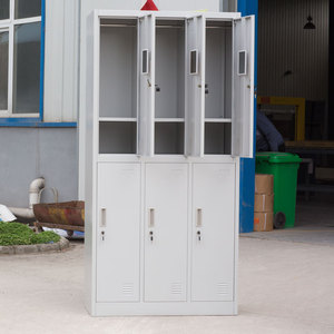 Moderne 6-Türige Metall-Umkleideschränke für Werkstatt, Krankenhaus & Schule Kleiderschrank zum Verkauf - Product Image 4