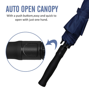 68/62/58 นิ้วขนาดใหญ่ Oversize Double Canopy Vented Windproof กันน้ำอัตโนมัติเปิด Stick ร่มกอล์ฟผู้ชายและผู้หญิง - Product Image 5