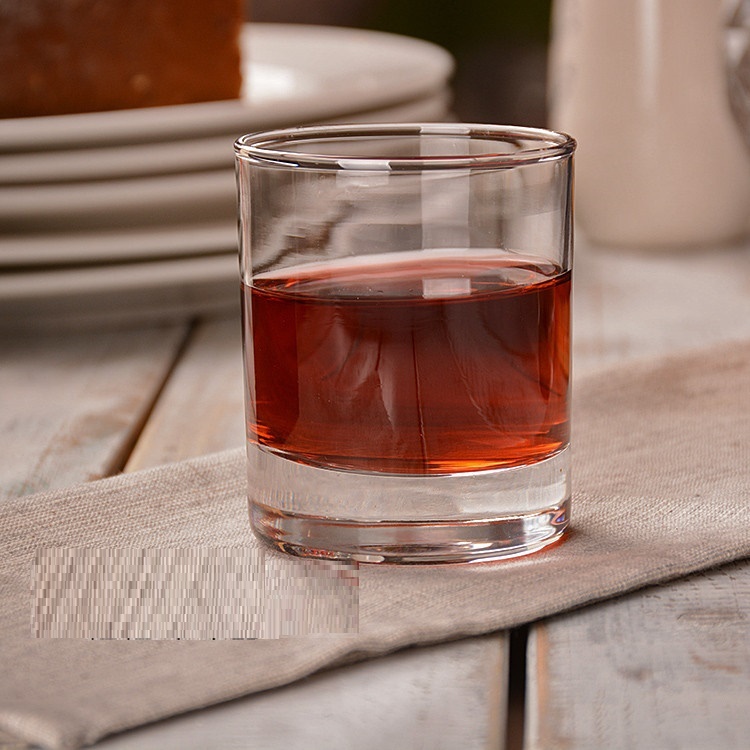 Round drinking glass whiskey cups  whisky glass thick bottom whiskey glass