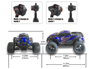Huihoshi — camion <span class=keywords><strong>Monster</strong></span> <span class=keywords><strong>Truck</strong></span> reo, <span class=keywords><strong>jouet</strong></span> avec échelle de 1:16, 4WD, hors route, cadeau, <span class=keywords><strong>voiture</strong></span> RC, 1635 - Product Image 2