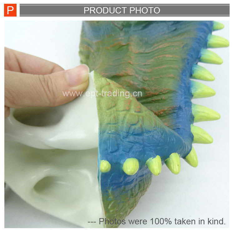 Marioneta De Mano De Dinosaurio Carnotaurus De PVC Con Mandíbula Móvil, Pintura Ecológica, Ideal Para Juegos Imaginativos Infantiles
