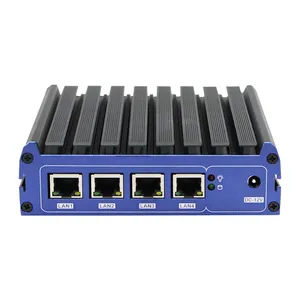 4LAN Mini PC Celeron J1900 Quad core CPU 2.4 Ghz win dows mini pc voor kleine netwerk vpn router firewall mini computer