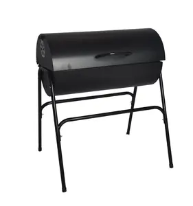 SEJR Black Portable BBQ Meat Smoker Barbecue Grill 80X 76.5 X87cm