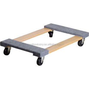 Carro de muebles móviles con tapa de goma estilo Chicago de 4 ruedas con almohadilla de goma resistente y ruedas giratorias TPR - Product Image 6