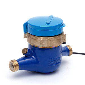 ISO4064 Klasse B Indien pulse mulit jet trockenen typ messing fernbedienung kaltes wasser meter mit äußere einstellung gerät - Product Image 5