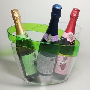 4-QT Lata de agua de plástico Cubo de hielo Enfriador de botellas de vino para uso en fiestas Estilo rural Interior/Exterior - Product Image 5