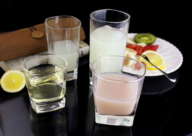 Square Bottom Whisky Glass Manufacture Clear Drinking Glass