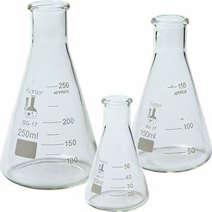 Erlenmeyer plastique 5ml 10ml 25ml 50ml 100ml 150ml 200ml 250ml 2l taille flacon conique en verre de taille différente - Product Image 3
