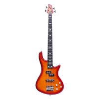 BO4-S4L 4-String Steel Bass Guitar with Walnut Body Matte Paint Finish 864mm Scale Length-For Students & Beginners