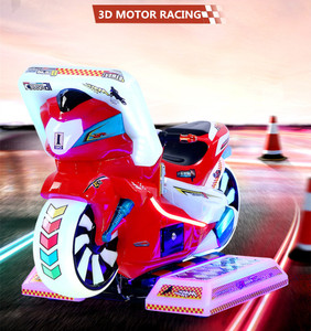 Đồng Tiền Hoạt Động <span class=keywords><strong>3D</strong></span> Mô Phỏng Arcade Trẻ Em Động Cơ Video Trò Chơi Đua Xe Máy Với Swing - Product Image 6