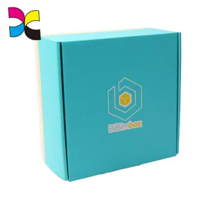 wholesale custom colorful Corrugated mail packaging boxes shipping box printing service