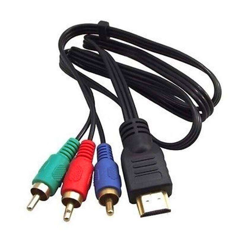 1M HDMI to RCA AV Audio Video Cable Cord Adapter