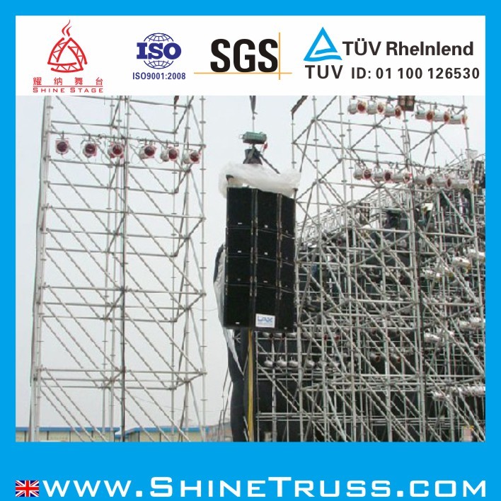 Usine prix assemblage son échafaudages couche cages pour le festival de musique