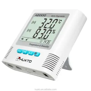 Suhu laboratorium standar termometer higrometer dengan alarm otomatis termometer higrometer