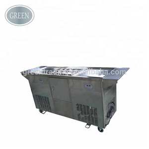 Bonne qualité se vendent <span class=keywords><strong>bien</strong></span> double carré pan commercial frit machine à crème glacée avec 10 barils - Product Image 4