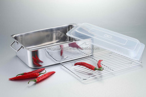 En Acier inoxydable Rôtissoire w couvercle rack - Product Image 3