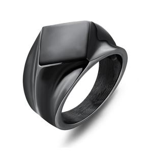 Anel masculino de aço inoxidável, anel de logotipo vintage de recém-design em aço inoxidável com impressão de logotipo - Product Image 2