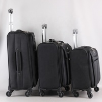Maleta de Viaje Ejecutiva con Ruedas, Tamaño Cabina, con Funda para Portátil, Ruedas Giratorias, Material Suave, para Pilotos