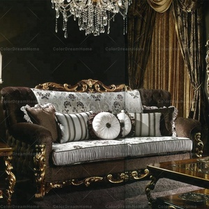 <span class=keywords><strong>Divano</strong></span> in Legno dal Design Antico e Regale per Salotto di Villa, Set di Divani per Sala da Pranzo - Product Image 1