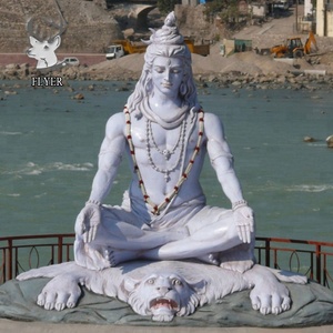 <span class=keywords><strong>Statua</strong></span> in <span class=keywords><strong>marmo</strong></span> bianco a grandezza naturale <span class=keywords><strong>di</strong></span> Lord Shiva in offerta speciale - Product Image 4