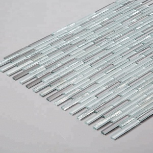 Bán buôn schomex hiện đại bạc và Xám gương Dải Gạch Mosaic 4 mét kính cho tường nhà bếp trang trí nội thất thiết kế sàn gỗ - Product Image 4