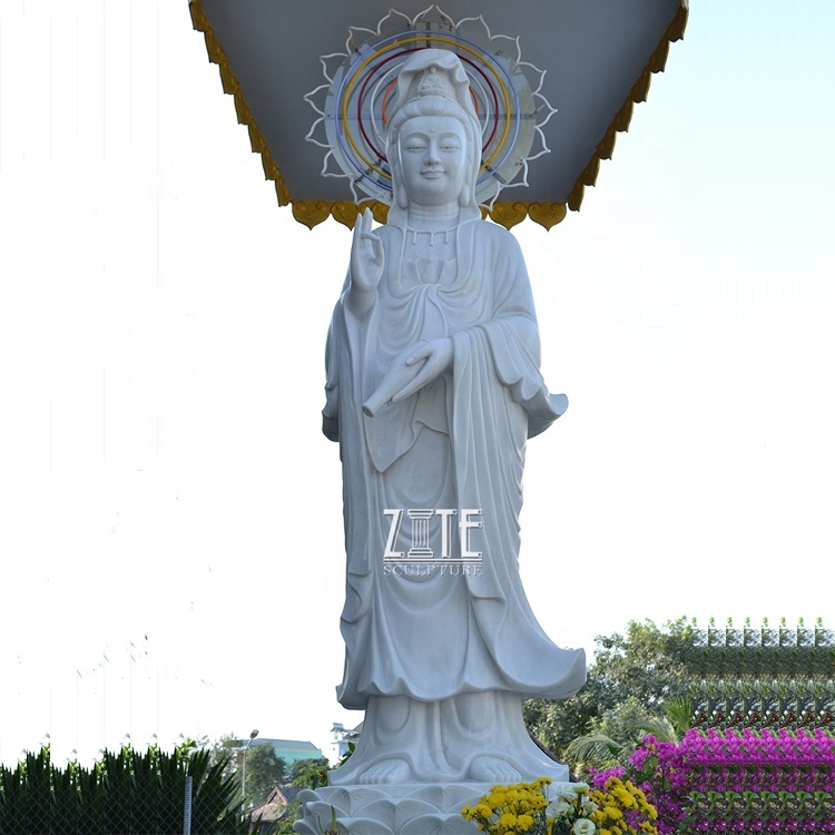 天然白大理石慈悲の女神台湾観音仏像| Alibaba.com