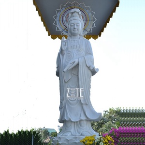 รูปปั้นพระโพธิสัตว์กวน<span class=keywords><strong>อิ</strong></span><span class=keywords><strong>ม</strong></span> พระแ<span class=keywords><strong>ม</strong></span>่มารดาแห่งความเมตตา ทำจากหินอ่อนสีขาวธรร<span class=keywords><strong>ม</strong></span>ชาติ จากไต้หวัน - Product Image 3