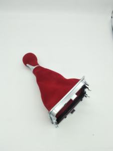 Cubierta de perilla de cambio de marchas Manual de línea roja de cuero genuino para Volkswagen <span class=keywords><strong>GOLF</strong></span> <span class=keywords><strong>7</strong></span> VII MK7 5G1 711 113 D - Product Image 6