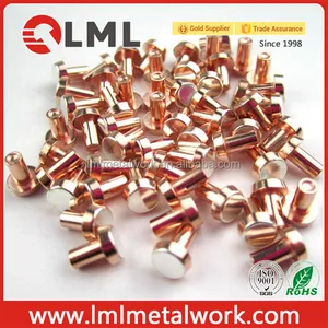 Bimetal Contacts Pure Bimetal Trimetal AgSnO2 Electrical Silver Contact