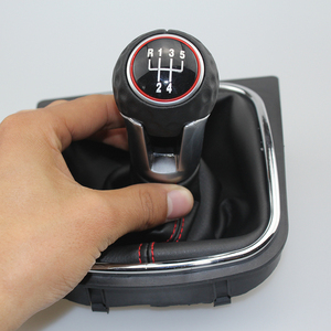 फैक्टरी थोक लाल 5 <span class=keywords><strong>6</strong></span> स्पीड कार चमड़े के गियर शिफ्ट नॉब के लिए धूल कवर के साथ Vw गोल्फ <span class=keywords><strong>6</strong></span> a Gtd R20 09-13 - Product Image 4