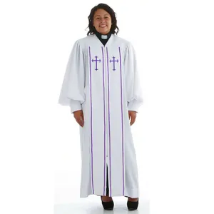 Vestido de graduação personalizado, escolhas baratas clergadas para igreja