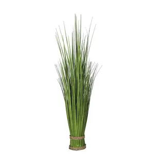 Alta imitado planta artificial fabricante atacado interior artificial reed grama cebola palnt para decoração