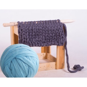 Nhiều Màu Chunky Dệt Kim Mềm Tinh Khiết Merino Len Ném Chăn - Product Image 2