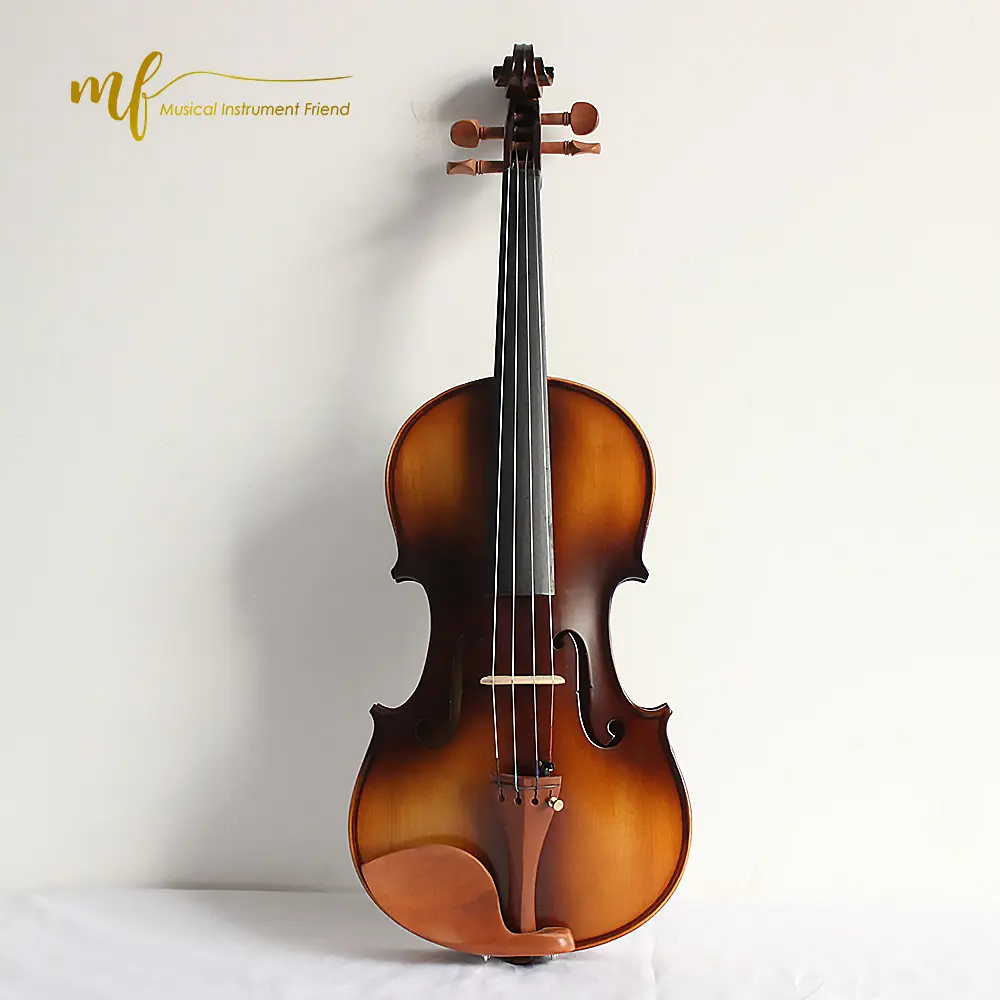 Öğrenci keman ile hünnap parçaları kaliteli katı violin4/4