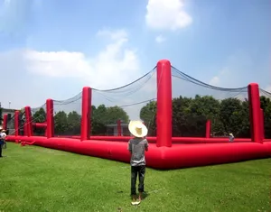 Mới Nhất Inflatable Paintball Lĩnh Vực Arena Inflatable Paintball Net Trò Chơi Thể Thao