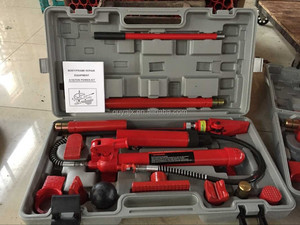 Kit di Riparazione Carrozzeria con Martinetto Idraulico Portatile 10T, Attrezzatura di Sollevamento per Garage - Product Image 2