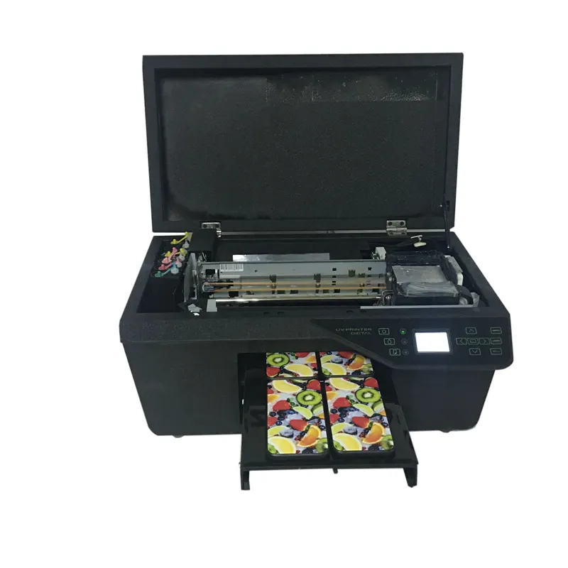 Novo modelo de desktop A4 tamanho mini AMJ L800 impressora UV Caso de Telefone