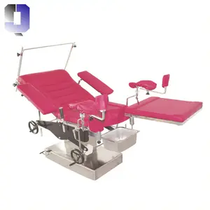 JQ-217A Hidráulica Manual de ginecologia mesa de operação para o trabalho de parto maternidade médica cama obstétrica tabela fabricante