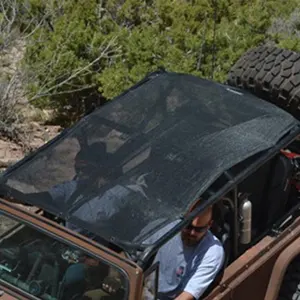 Heavy Duty pvc mesh Jeep Shade