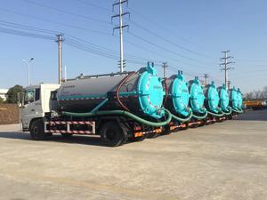 Camion di aspirazione delle acque reflue 10m3 6 ruote 4x2 dongfeng vuoto fogna petroliera camion di aspirazione prezzo poco costoso caldo di vendite - Product Image 2