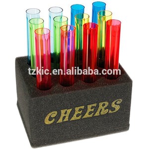 Rare halloween orange black cocktail <span class=keywords><strong>Red</strong></span> downwind match test tube shot glasses - Product Image 1