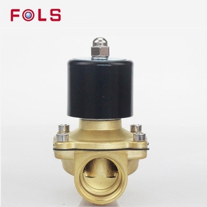 <span class=keywords><strong>12V</strong></span> 24V 220V 1/2 2 Zoll 2W elektrisches Wasser Messing Magnetventil magnetisch für Luftgas - Product Image 3
