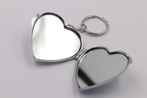 Miroir <span class=keywords><strong>de</strong></span> <span class=keywords><strong>poche</strong></span> en forme <span class=keywords><strong>de</strong></span> cœur, porte-clés, fabrication en usine - Product Image 6