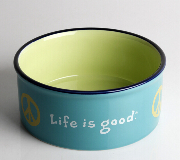 Haonai manufactured pet stoneware crock dog dish dog bowl